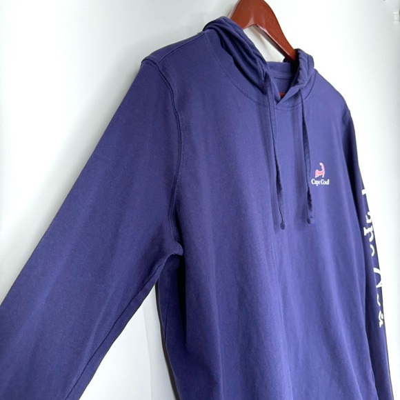 Cuffy's Cape Cod Mass Whale Graphic Fitted Long Sleeve Tee With Hood Size 2XL - Picture 3 of 16